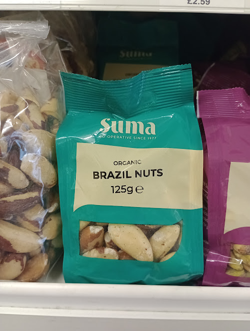 Suma Organic Brazil nuts 125g Appleseeds Health Store