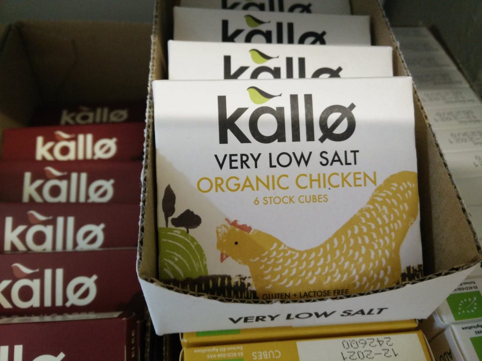 Kallo Organic Very Low Salt Chicken Stock Cubes Appleseeds Health Store