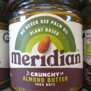 Meridian Almond Butter - Crunchy 170g