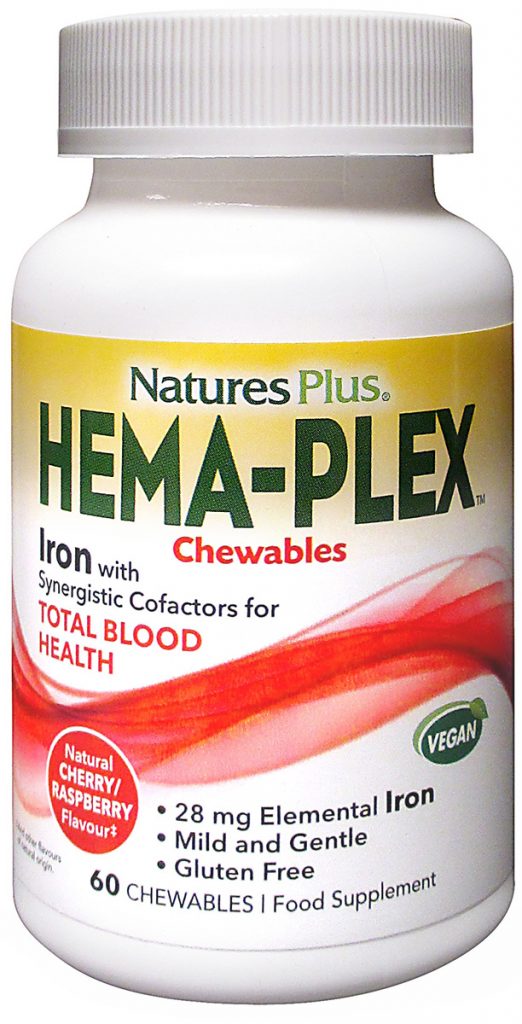 Natures Plus Hema-Plex 60 Chewable Tablets - Appleseeds Health Store