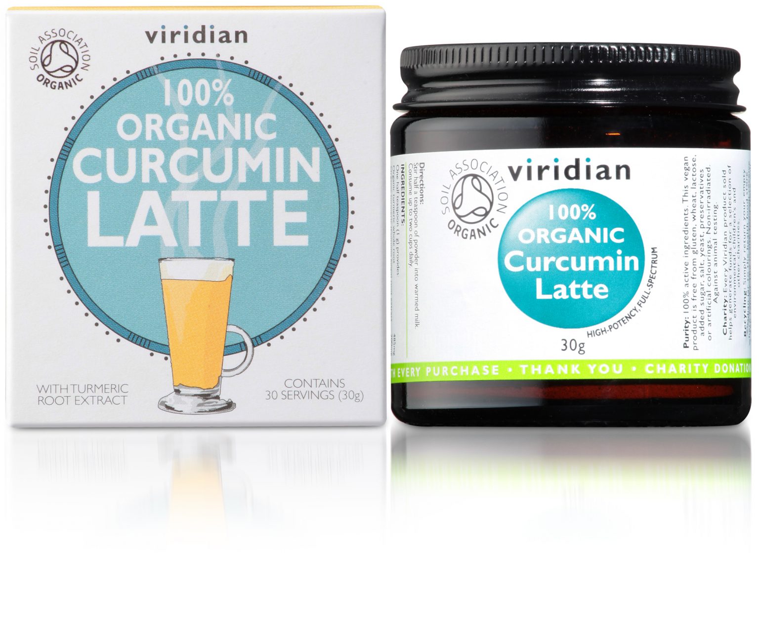 Viridian Organic Curcumin Latte 30g Appleseeds Health Store