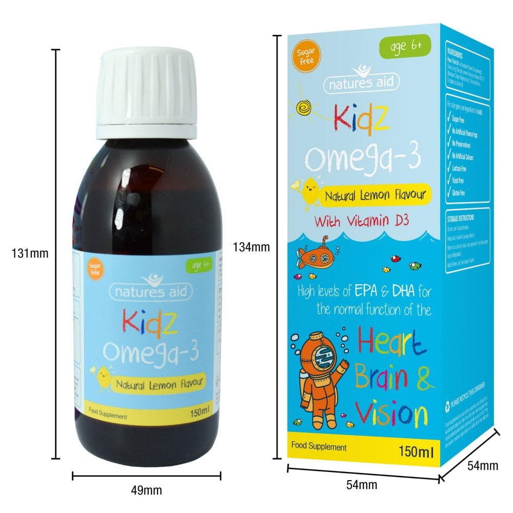 Natures Aid Kidz Omega3 150ml Appleseeds Health Store