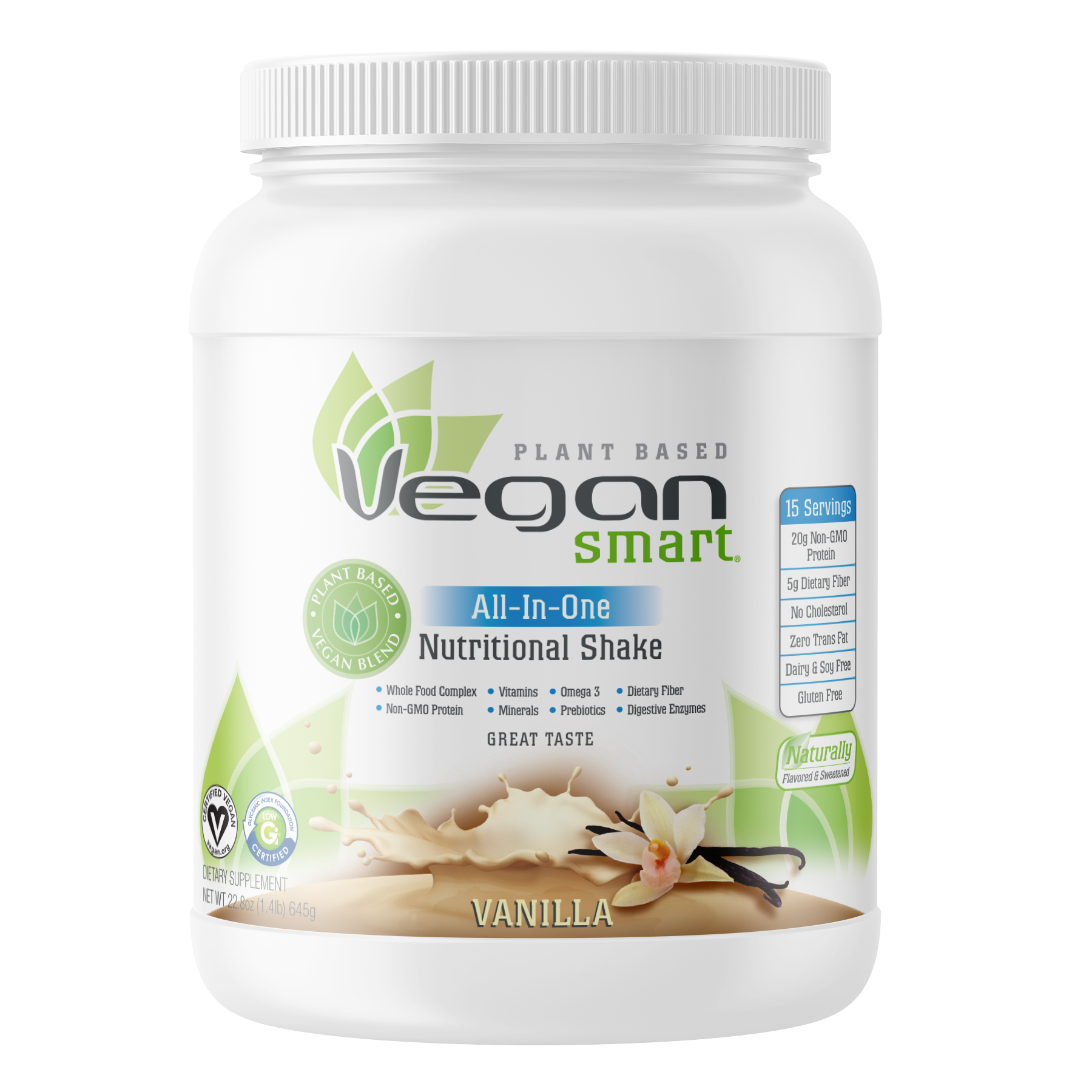 Vegan Smart Vanilla 645g Appleseeds Health Store
