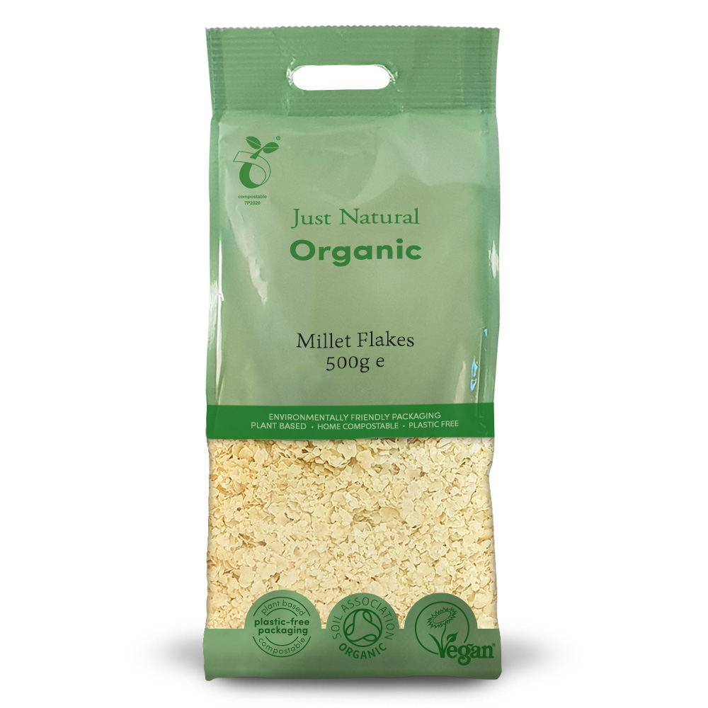 Just Natural Organic Millet Flakes 400g Appleseeds Health Store
